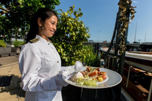 eten op een boot